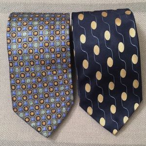 Two Ermenegildo Zegna 100% Silk Neck Ties